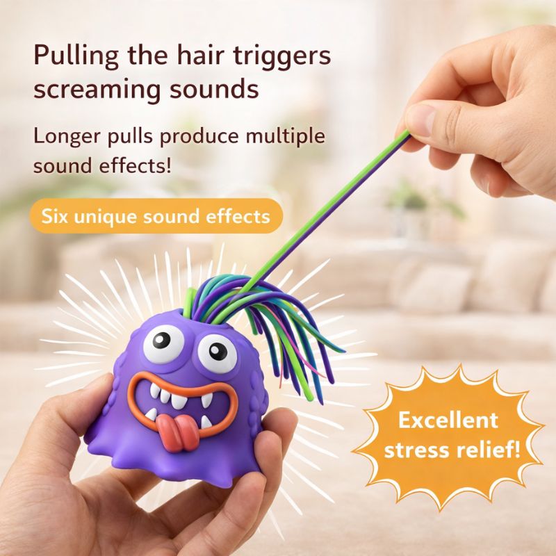 Shriek™ Hair-Pull Screaming Desk Toy