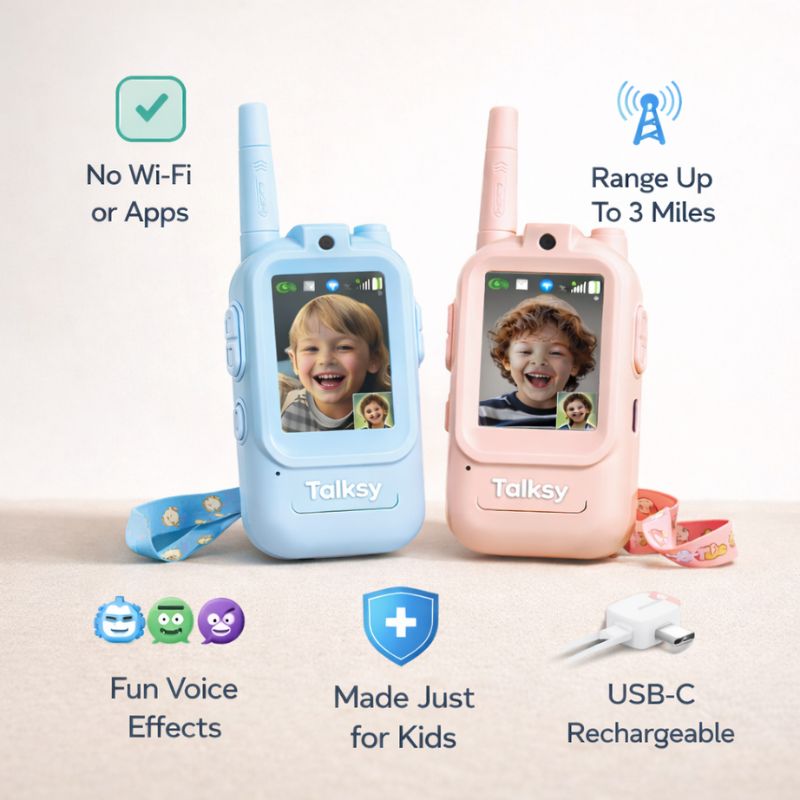 Talksy™ | Kids Video Intercom (2-Pack)