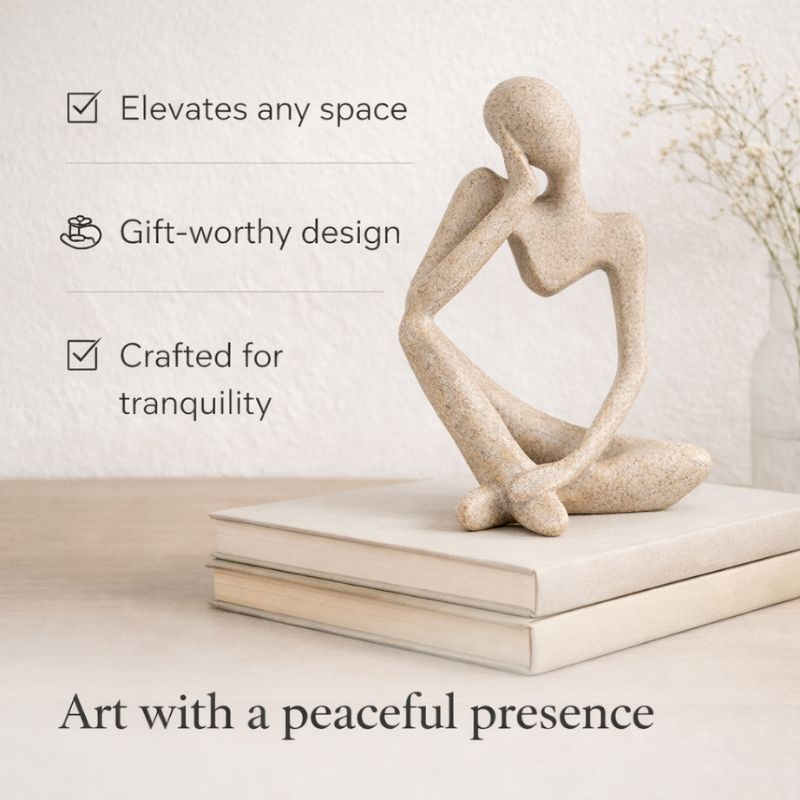 THINKER™ Abstract Shelf Anchor Sculpture