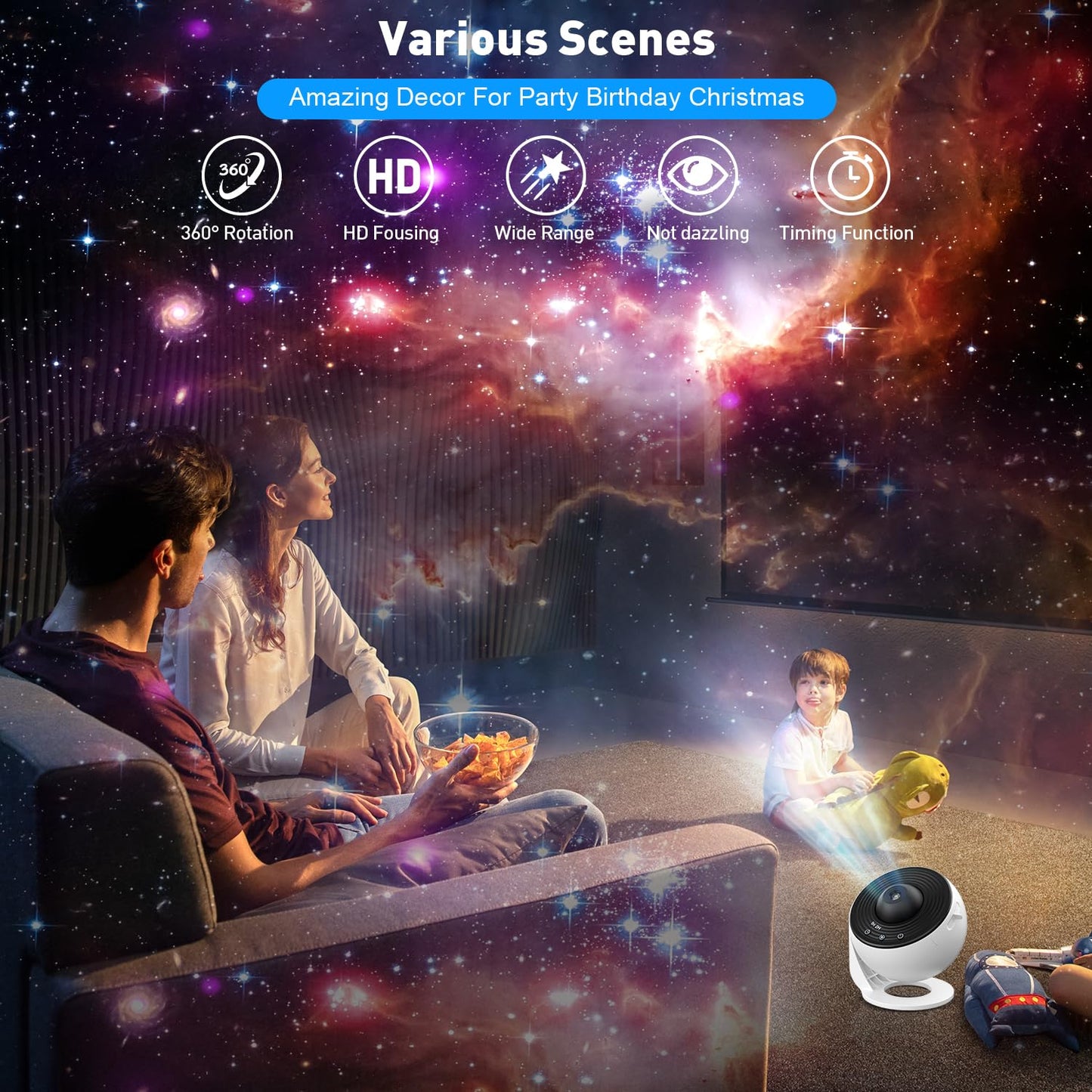StarMuse™ | 12-in-1 Planetarium Galaxy Projector