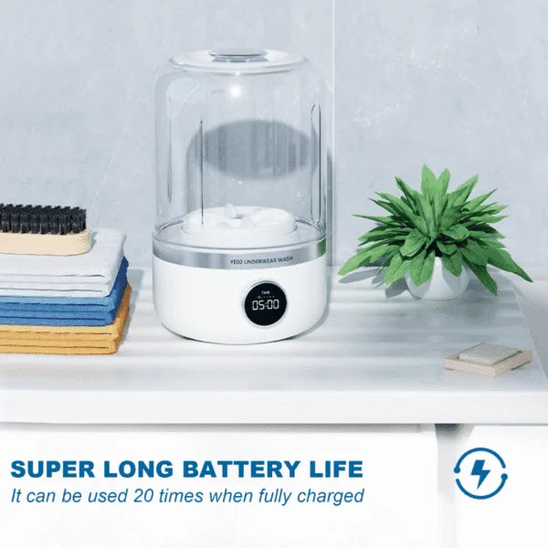 SpinMate™ | Portable Mini Washer for Undergarments & Delicates