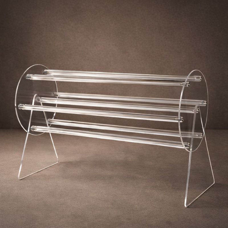 Clixor™  360° Rotating Acrylic Claw Clip Organizer