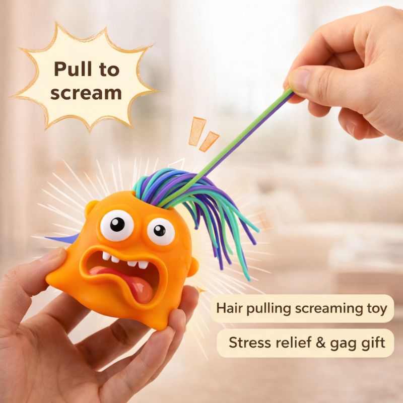 Shriek™ Hair-Pull Screaming Desk Toy