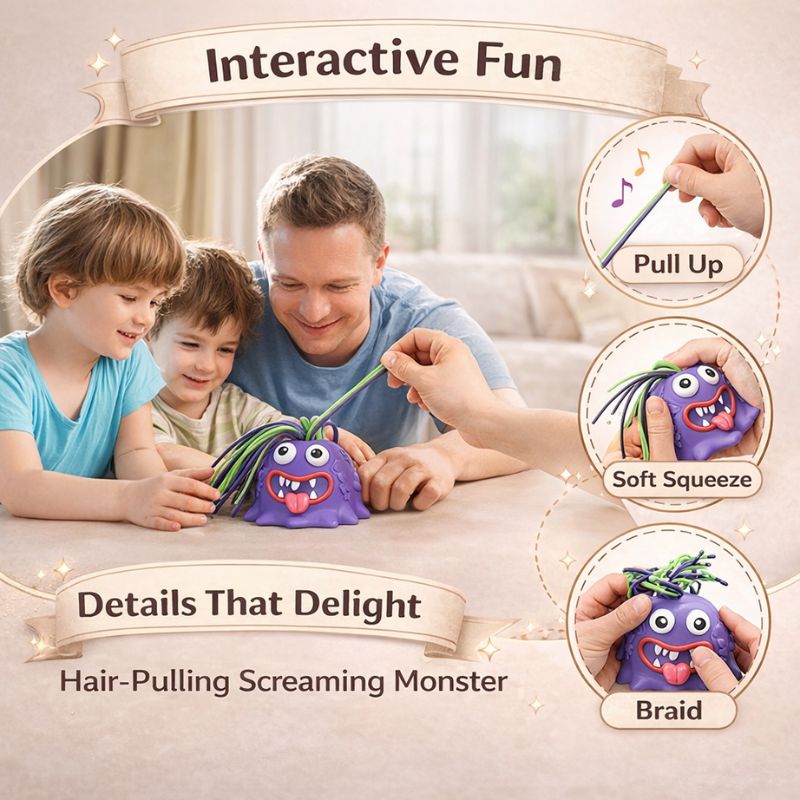 Shriek™ Hair-Pull Screaming Desk Toy