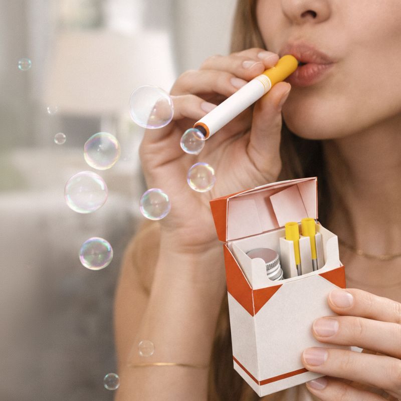 BubbleBreak™ Cigarette-Pack Bubble Kit
