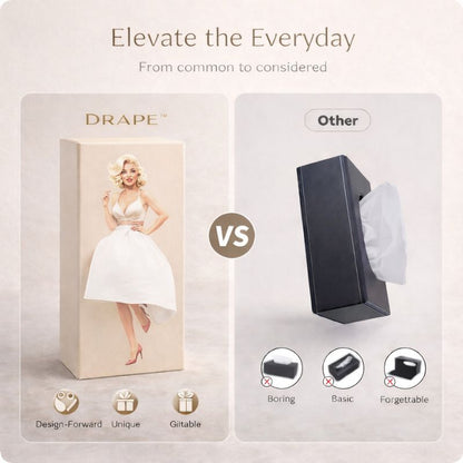 DRAPE™ Decorative Tissue Box Cover