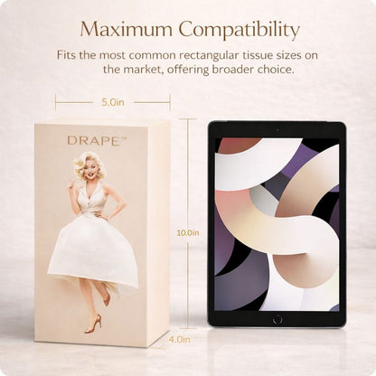 DRAPE™ Decorative Tissue Box Cover