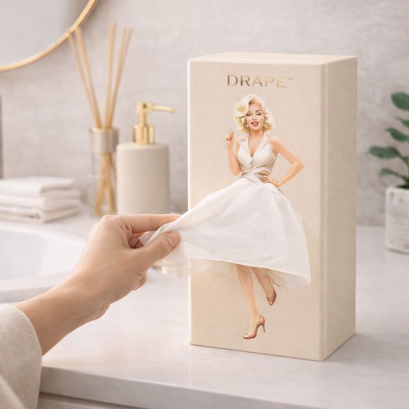 DRAPE™ Decorative Tissue Box Cover