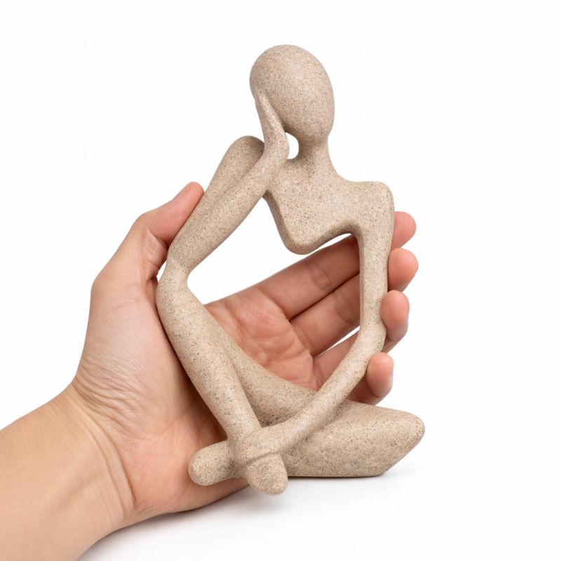 THINKER™ Abstract Shelf Anchor Sculpture