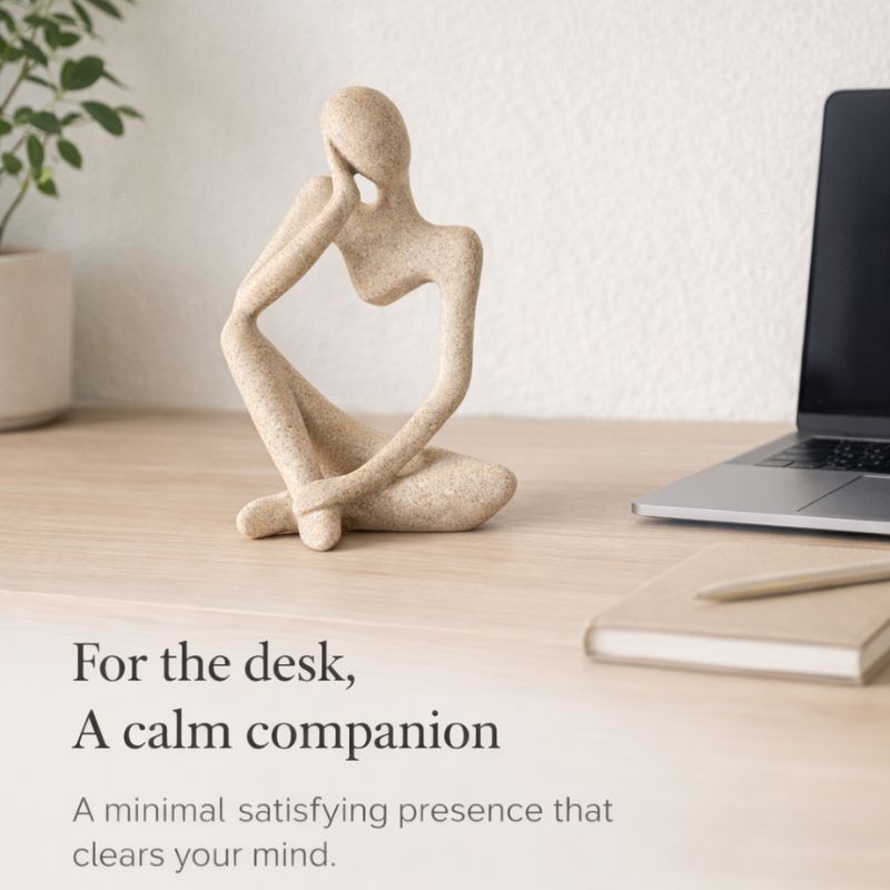 THINKER™ Abstract Shelf Anchor Sculpture