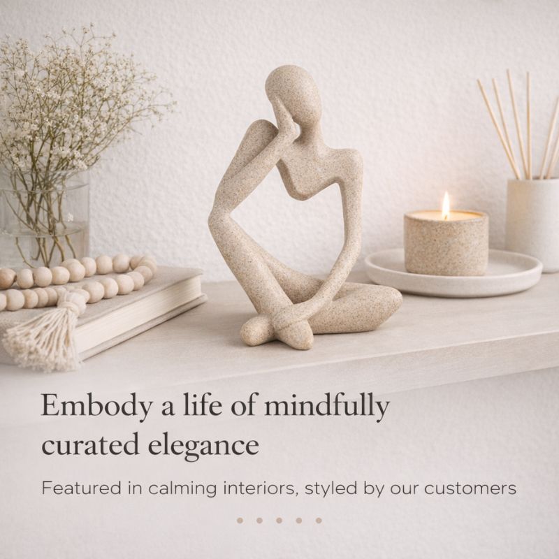 THINKER™ Abstract Shelf Anchor Sculpture