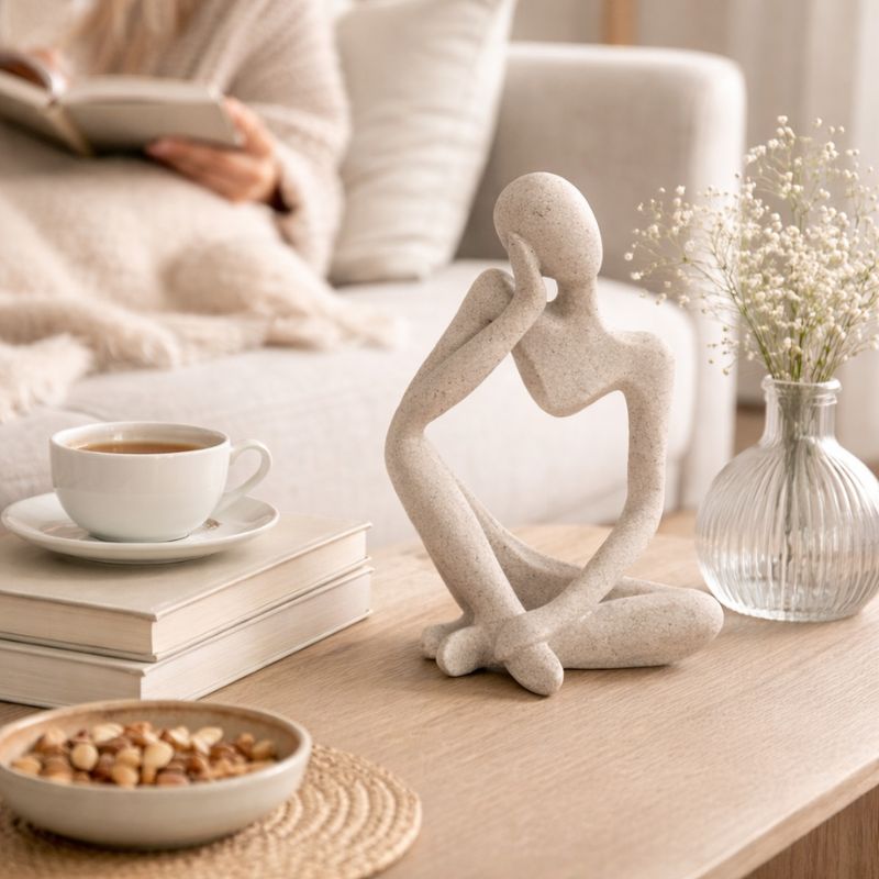 THINKER™ Abstract Shelf Anchor Sculpture