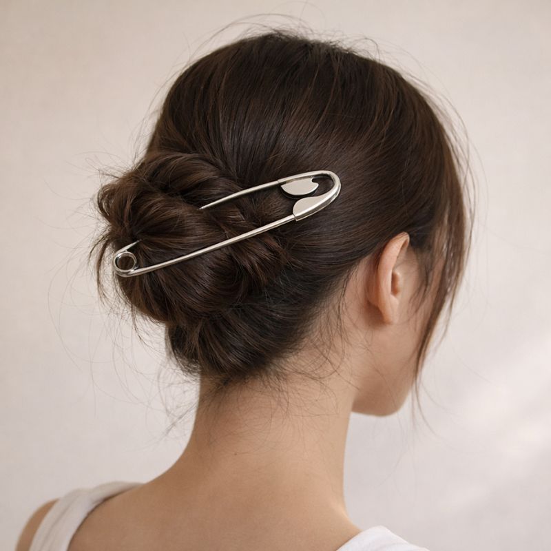 PINNA™ Oversized Safety-Pin Bun Clip