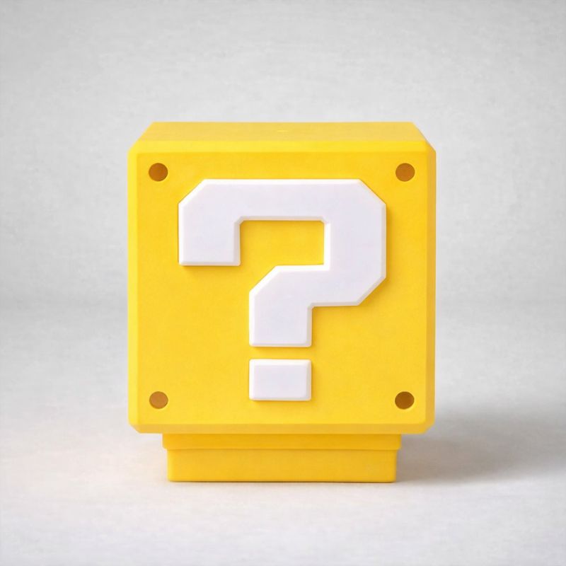 QUBE™ Retro Question Block Rechargeable Icon Lamp