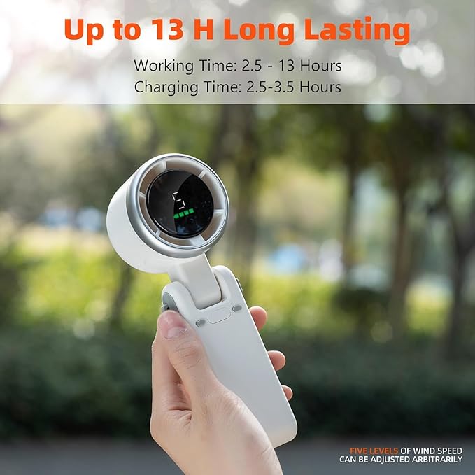 AeroFlex™ | Foldable High-Speed Fan with Smart Display