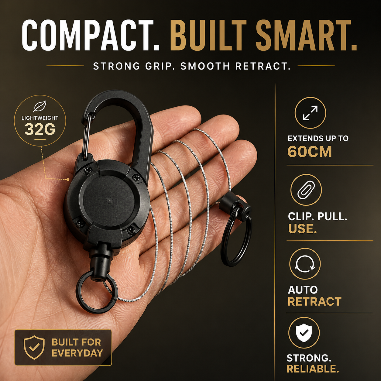 KLIQ™ | Retractable Keychain