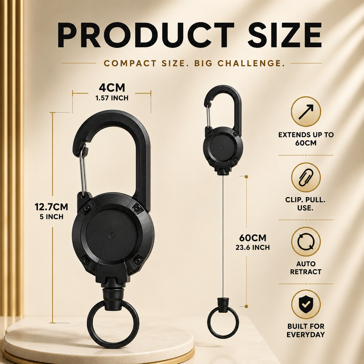 KLIQ™ | Retractable Keychain