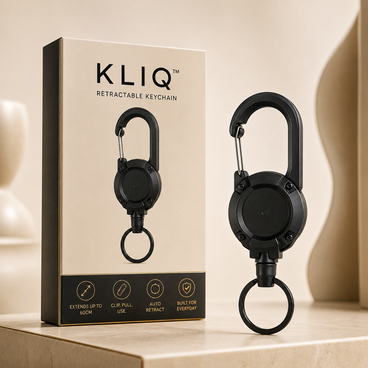 KLIQ™ | Retractable Keychain