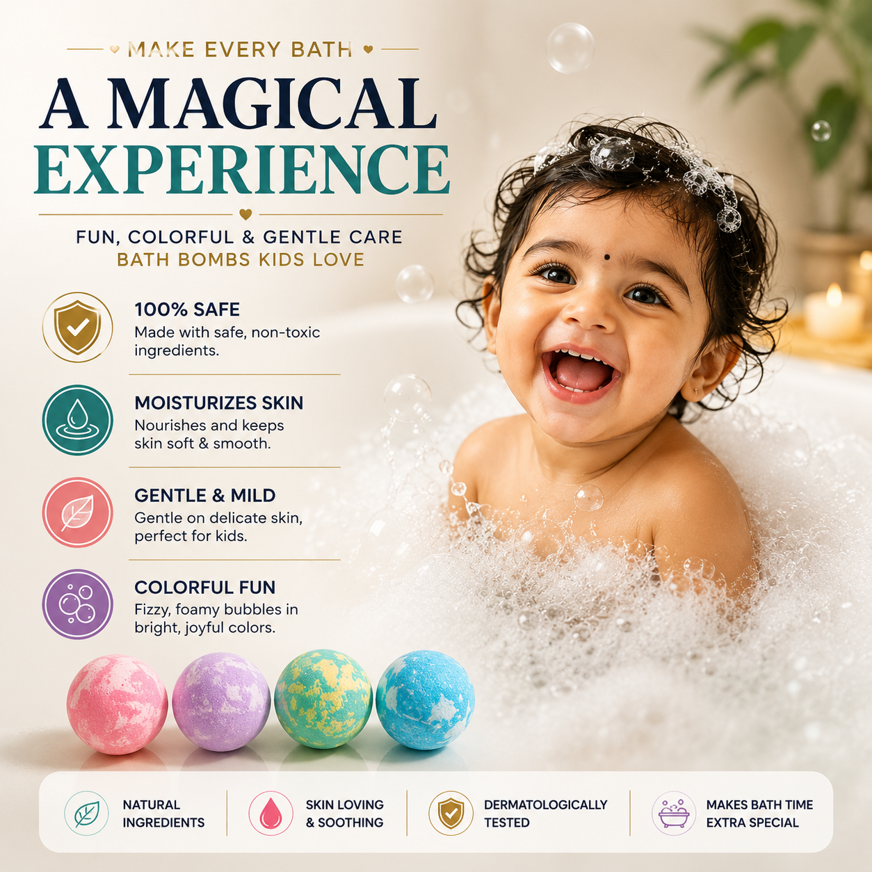 BUBIQ™ | Surprise Kids Bath Bombs