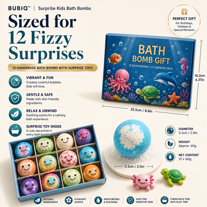 BUBIQ™ | Surprise Kids Bath Bombs
