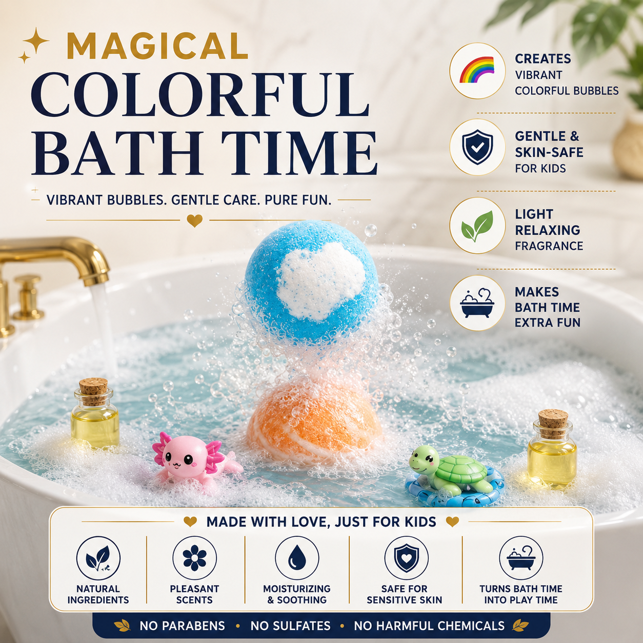 BUBIQ™ | Surprise Kids Bath Bombs