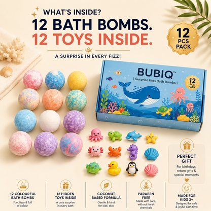 BUBIQ™ | Surprise Kids Bath Bombs