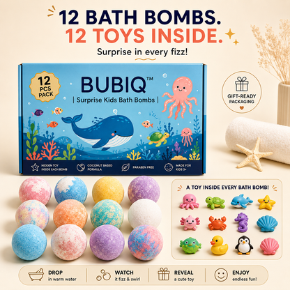 BUBIQ™ | Surprise Kids Bath Bombs