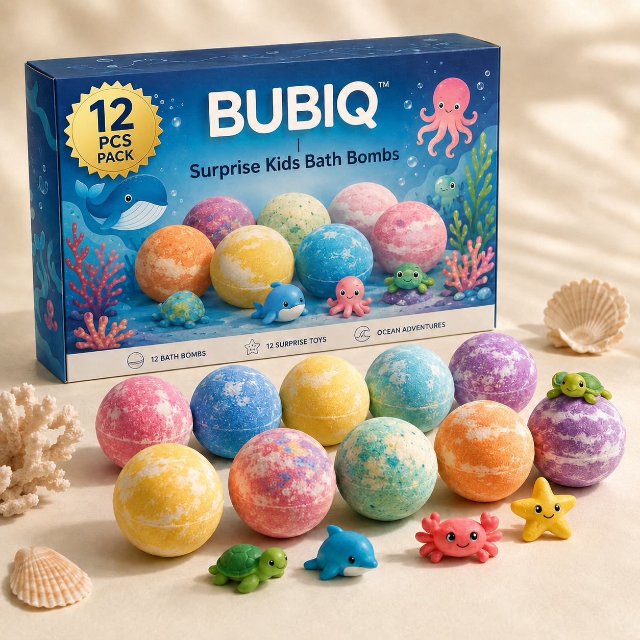 BUBIQ™ | Surprise Kids Bath Bombs