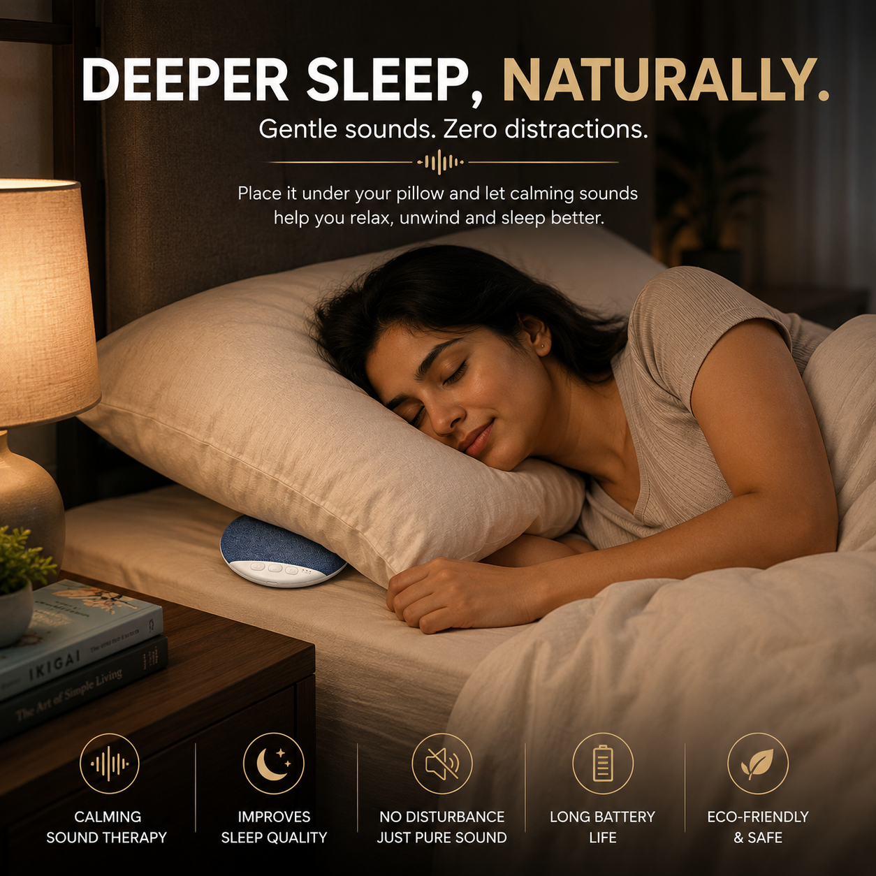 MIOQ™ | Under-Pillow Bluetooth Sleep Speaker