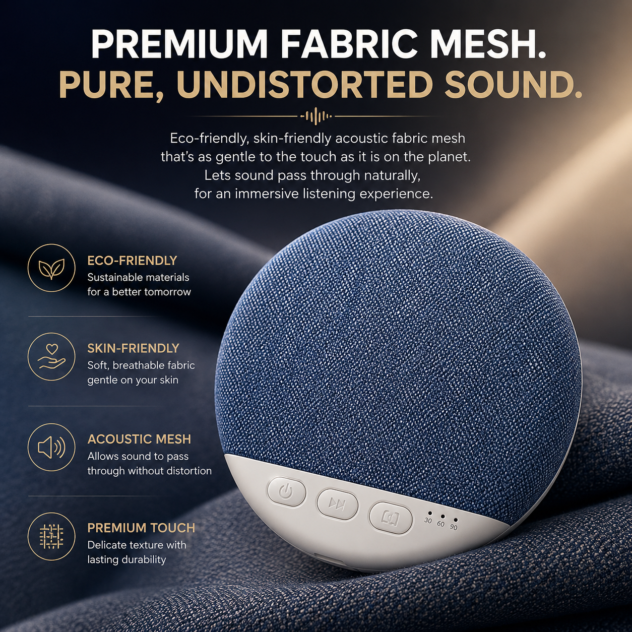 MIOQ™ | Under-Pillow Bluetooth Sleep Speaker