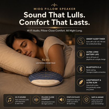 MIOQ™ | Under-Pillow Bluetooth Sleep Speaker