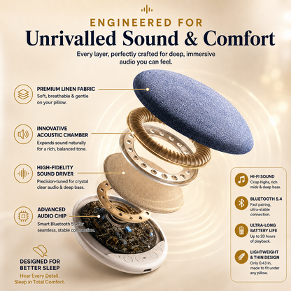 MIOQ™ | Under-Pillow Bluetooth Sleep Speaker