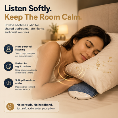 MIOQ™ | Under-Pillow Bluetooth Sleep Speaker