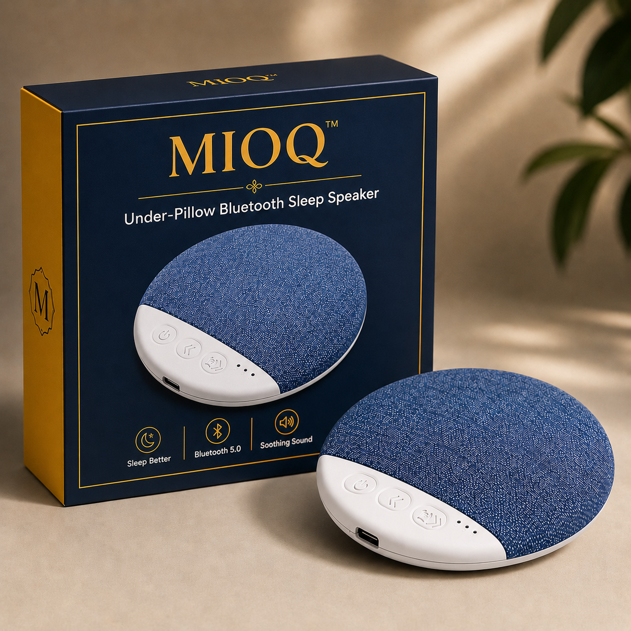 MIOQ™ | Under-Pillow Bluetooth Sleep Speaker