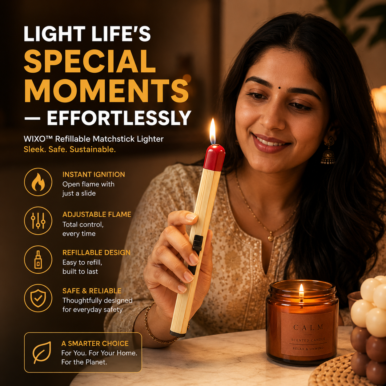 WIXO™ | Refillable Matchstick Lighter