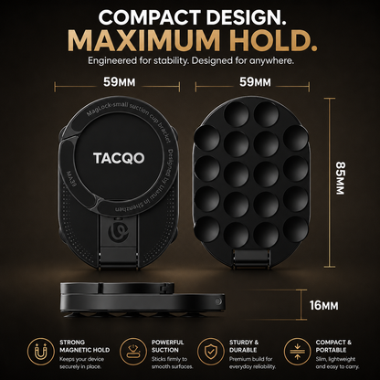 Tacqo™ | Magnetic Suction Phone Mount