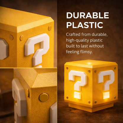 QUBE™ Retro Question Block Rechargeable Icon Lamp