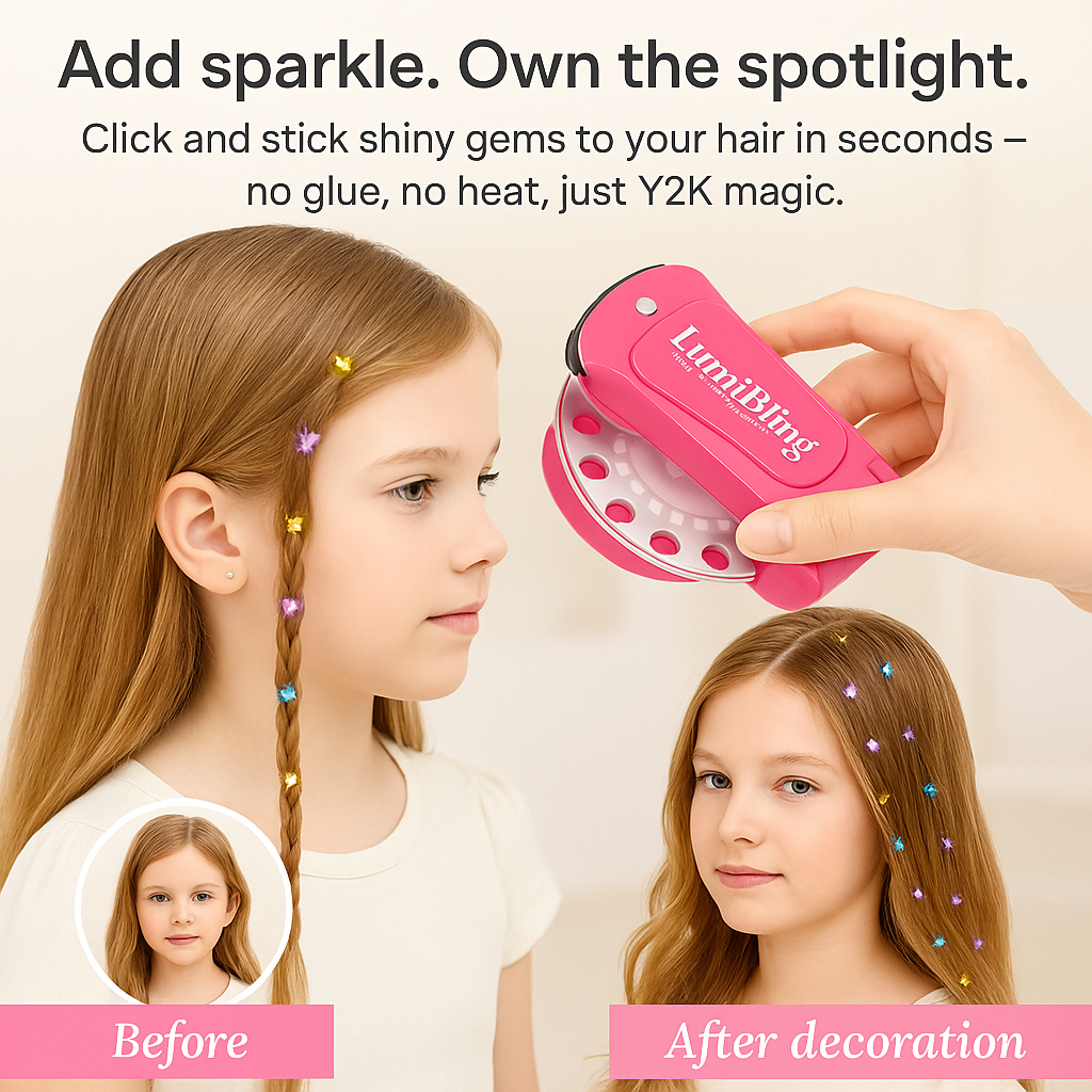 LumiBling™ | Hair Gem Stamper Styling Tool
