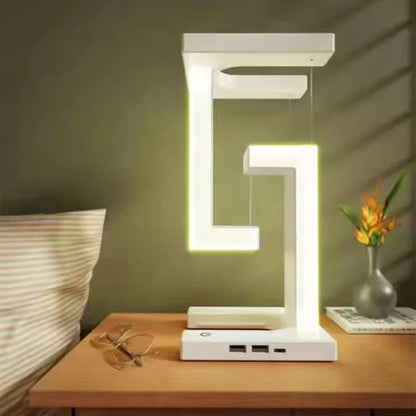 HoverGlow™ | Levitating Lamp with Wireless Charging