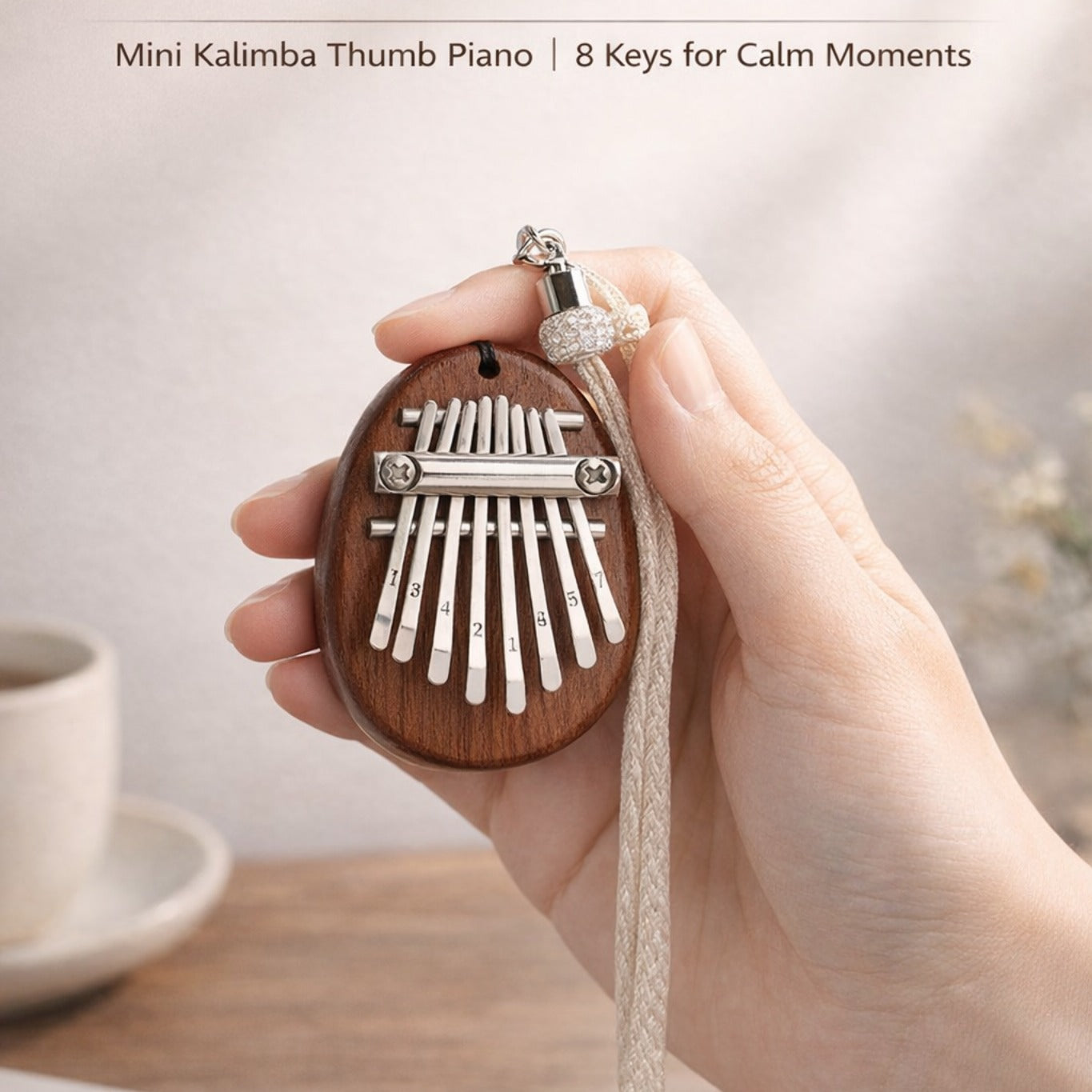 Mini Kalimba™ 8-Key Thumb Piano for Calm Moments