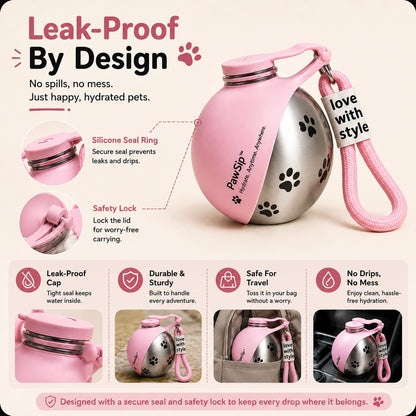 PawSip™ | Portable Pet Water Feeder