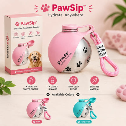 PawSip™ | Portable Pet Water Feeder