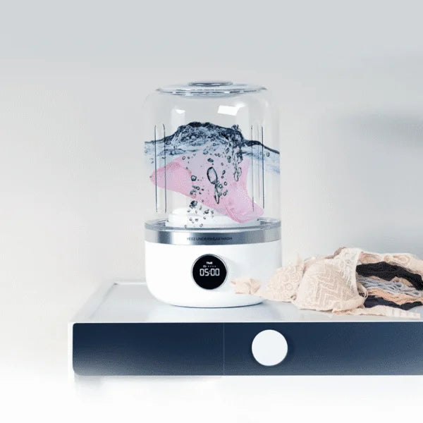 SpinMate™ | Portable Mini Washer for Undergarments & Delicates
