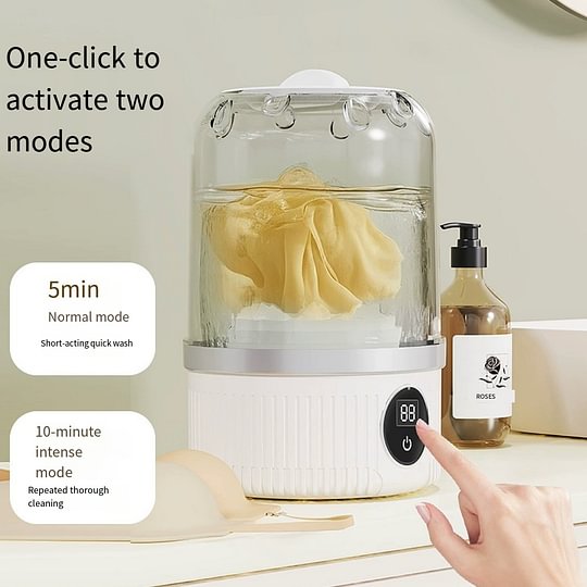 SpinMate™ | Portable Mini Washer for Undergarments & Delicates