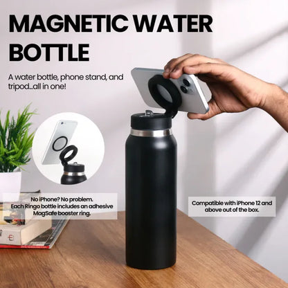 MagSip™ | Water Bottle + Tripod Mount + Phone Stand
